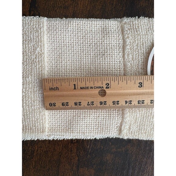 Charles Craft 14 Count Border Cross Stitch Fingertip Towel Parchment Color New! - Picture 4 of 5